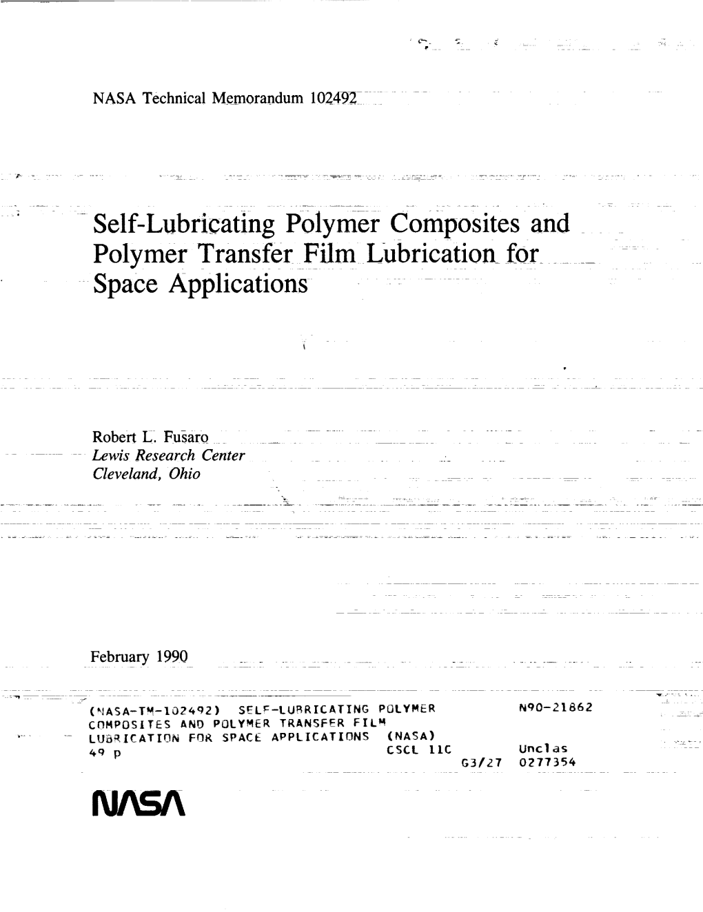 Self-Lubricating Polymer Composites and Polymer Transfer Film Lubrication for
