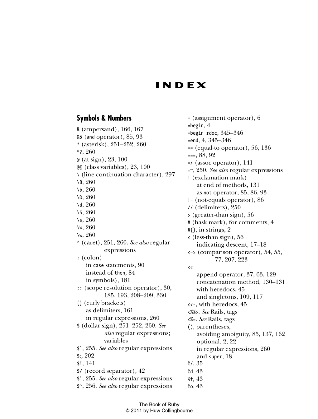 Symbols & Numbers