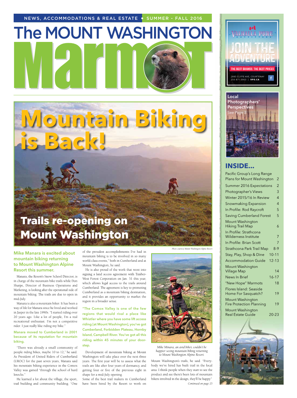 Mountain Biking Is Back! INSIDE