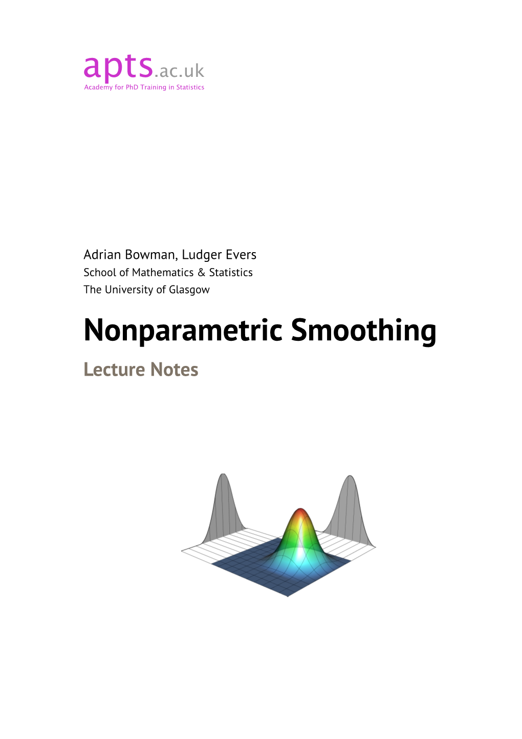 Nonparametric Smoothing Lecture Notes Ii Nonparametric Smoothing Table of Contents