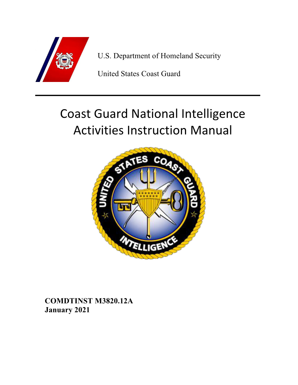 Coast Guard National Intelligence Activities Instruction Manual