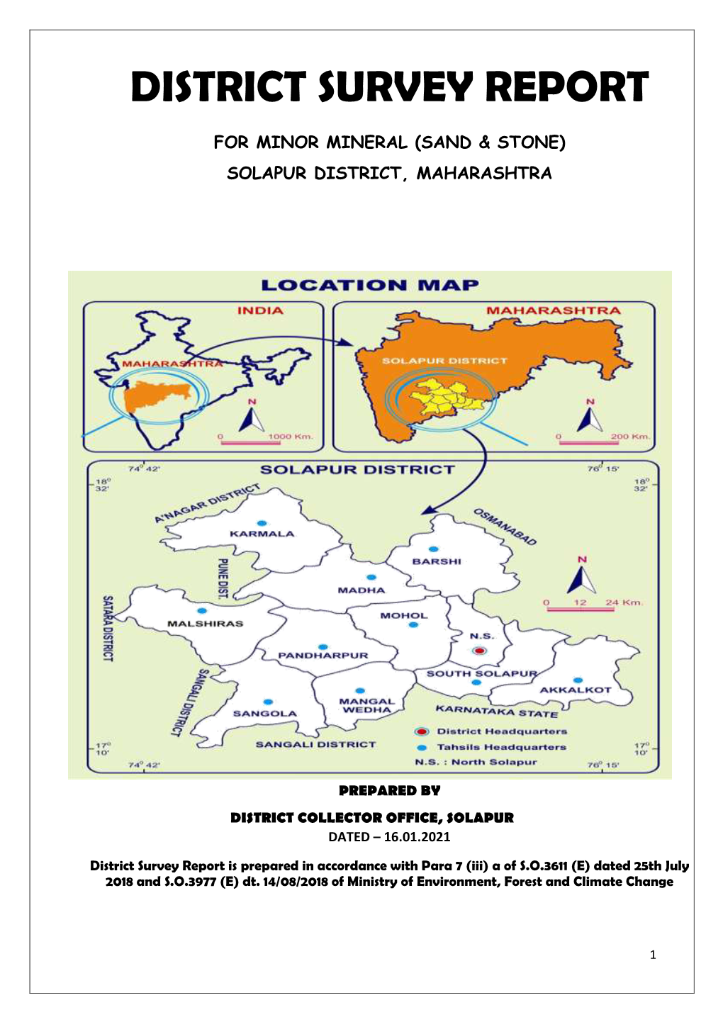 District Survey Report