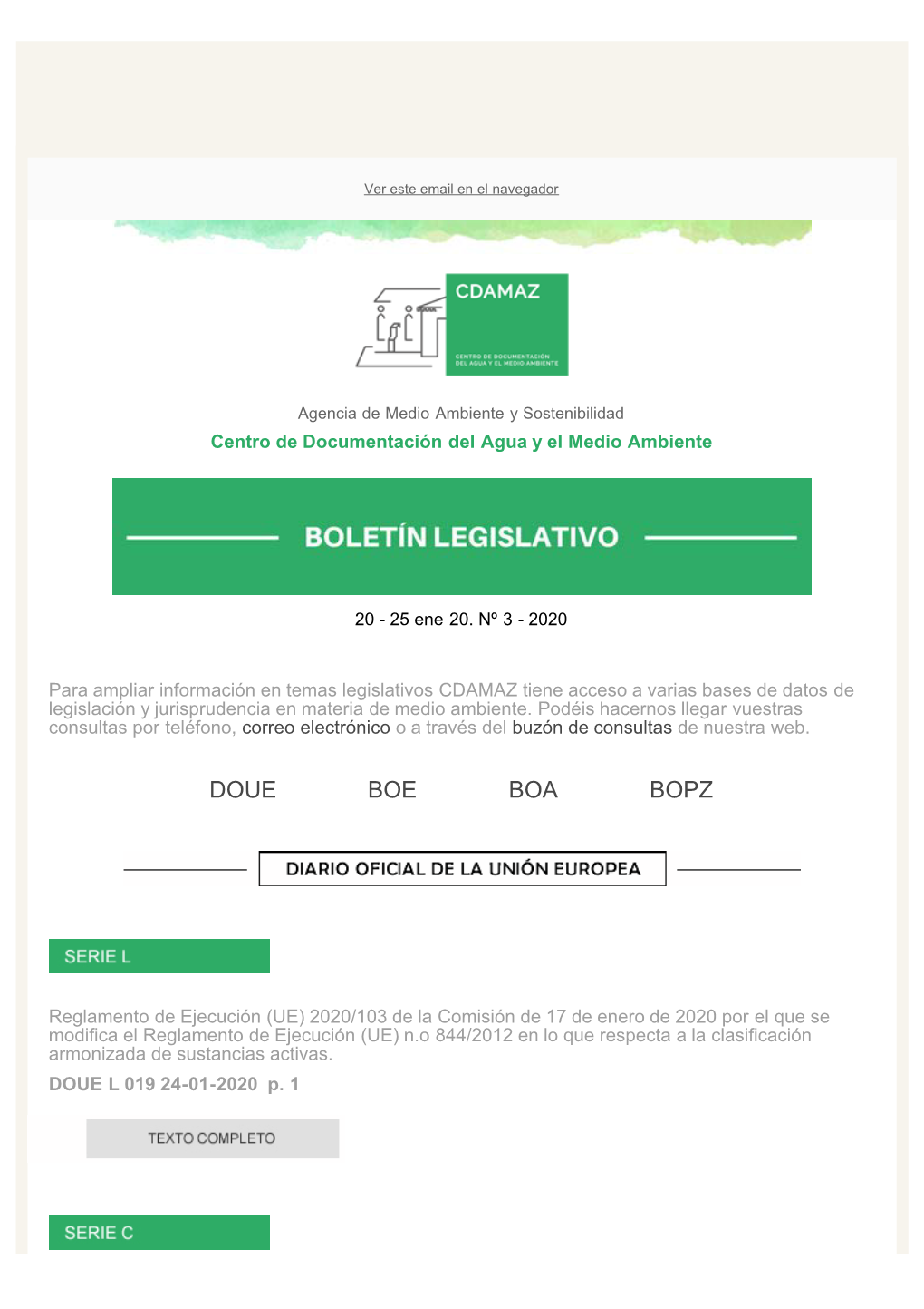 Boletín Legislativo Nº 3