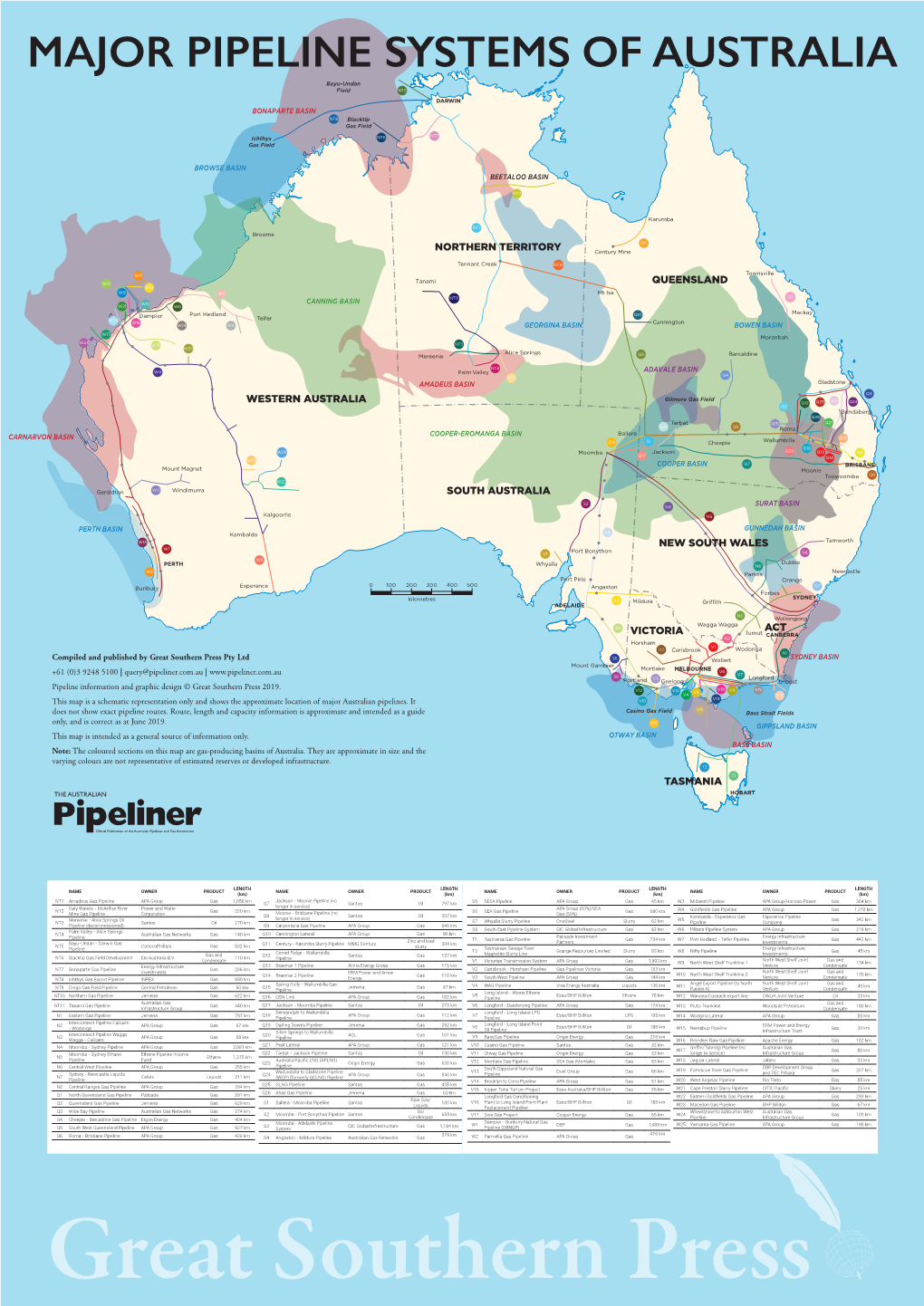 MAJOR PIPELINE SYSTEMS of AUSTRALIA Bayu-Undan Field NT5 DARWIN BONAPARTE BASIN NT8 Blacktip Gas Field