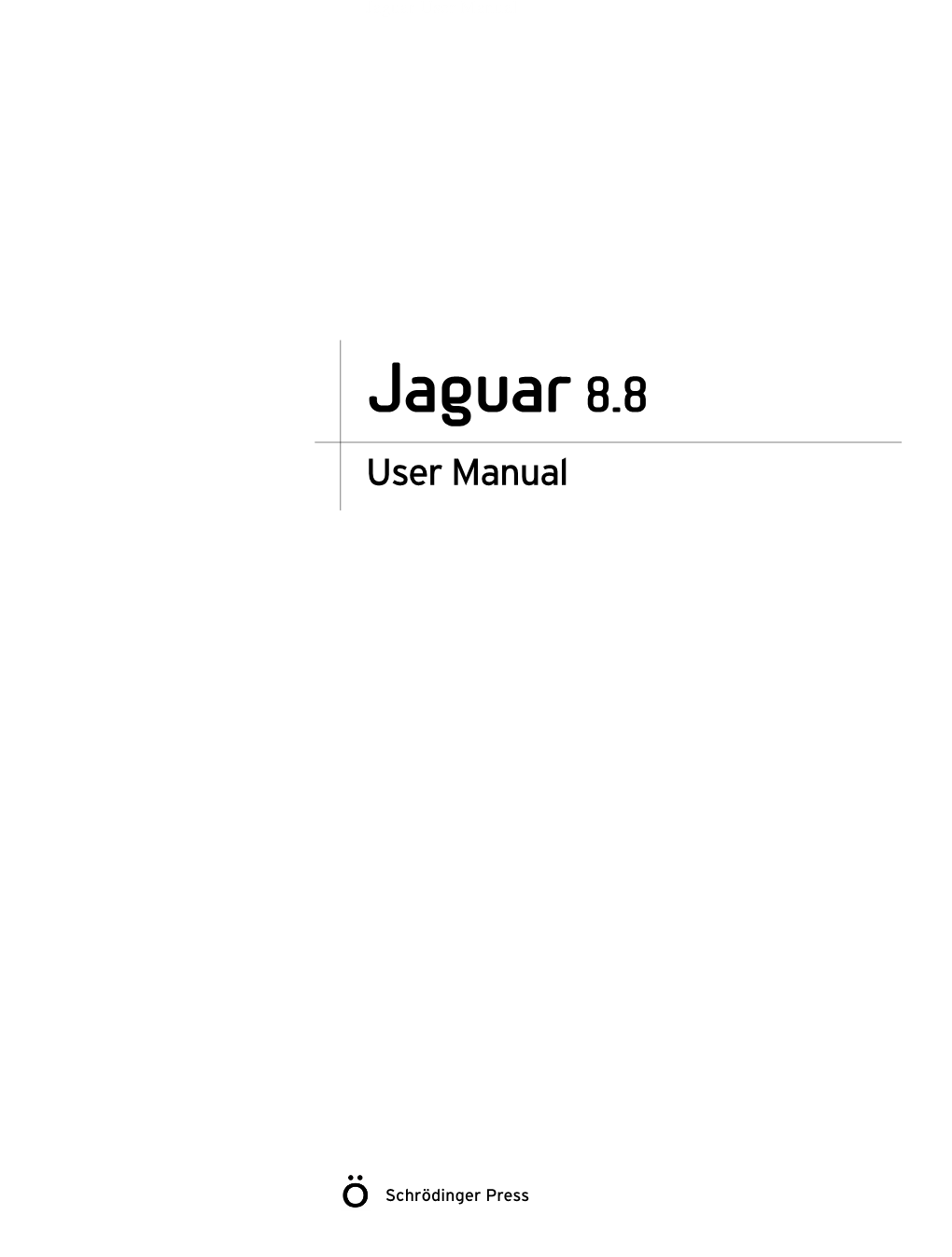 Jaguar User Manual