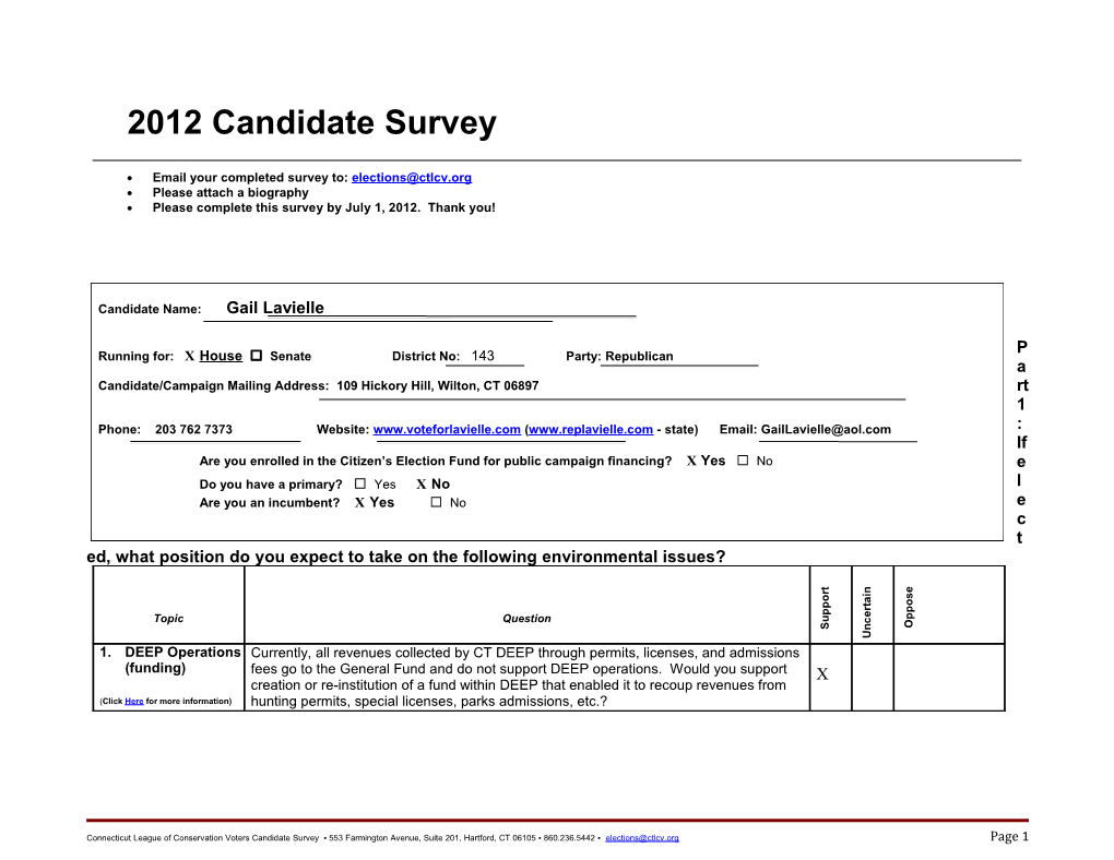 2008 Candidate Survey for Web