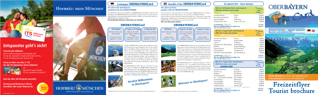 Freizeitflyer Tourist Brochure