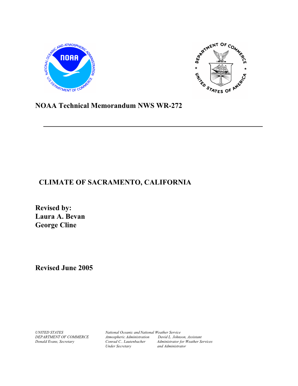 NOAA Technical Memorandum NWS WR-272