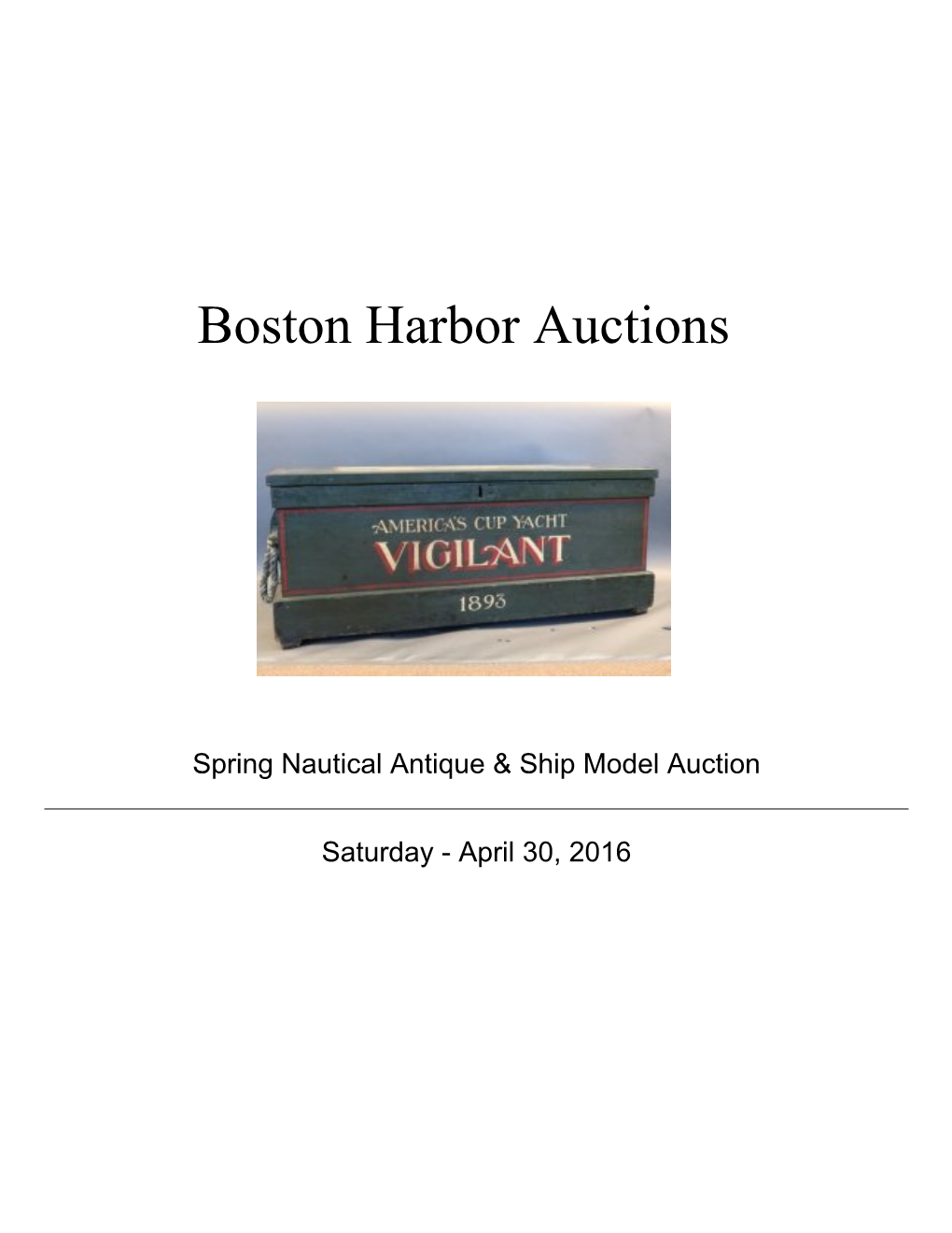 Boston Harbor Auctions