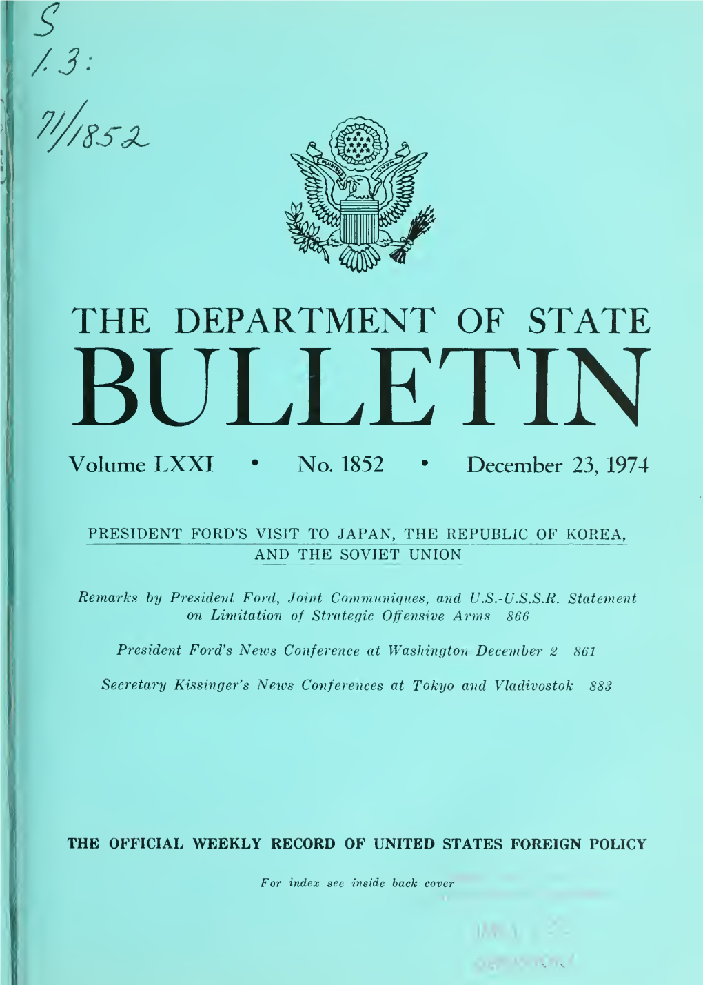 Department of State Bulletin