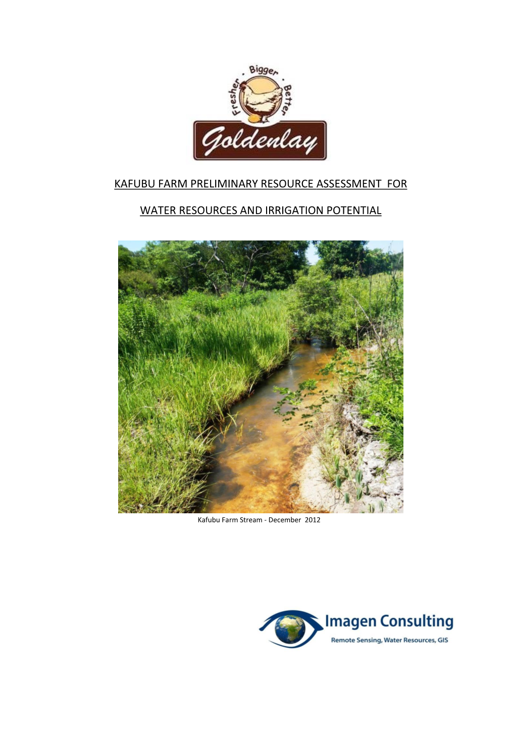C. Kafubu Water Resources Assessment Report