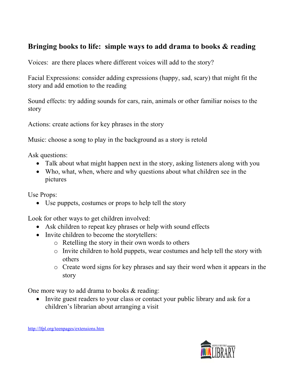 Bringing Books to Life: Simple Ways to Add Drama to Reading