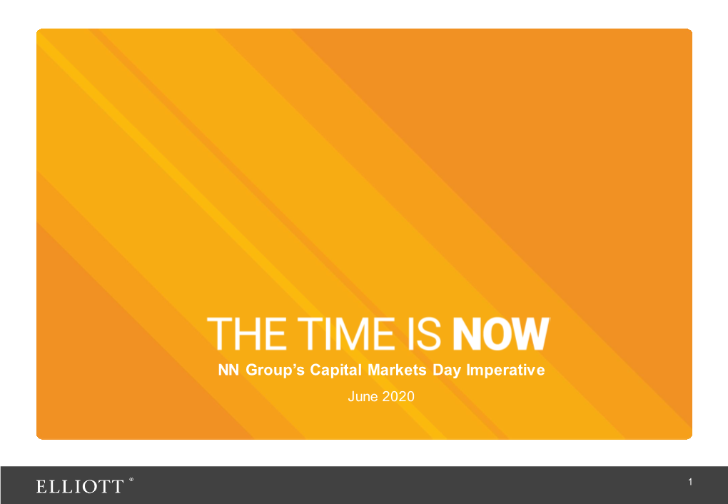 NN Group's Capital Markets Day Imperative