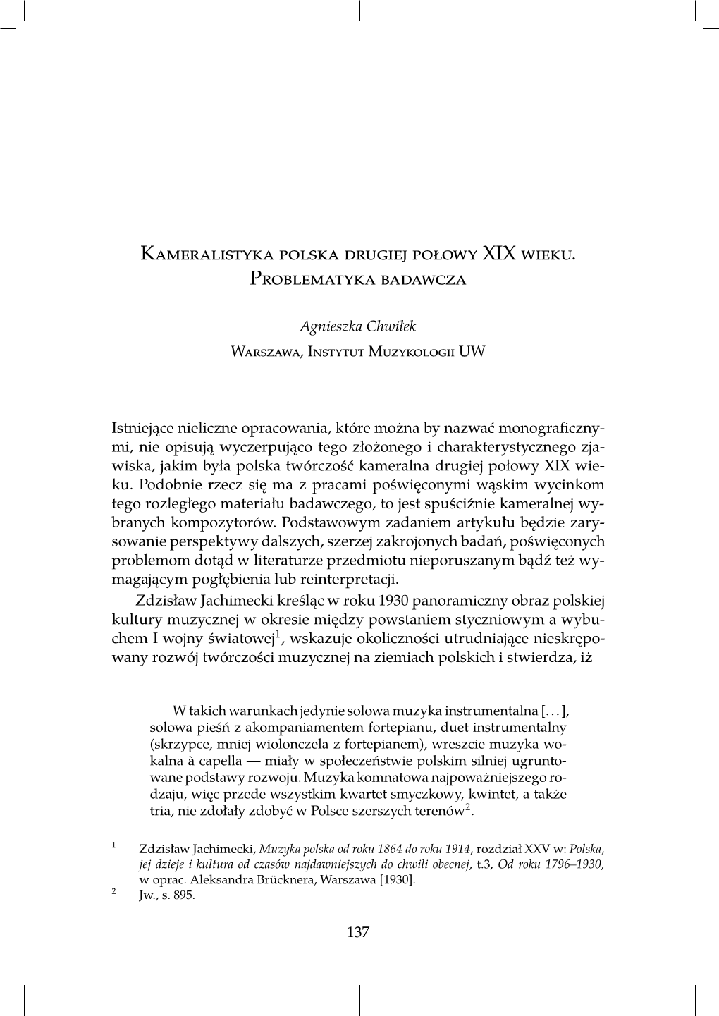 Kameralistyka Polska Drugiej Połowy XIX Wieku. Problematyka Badawcza