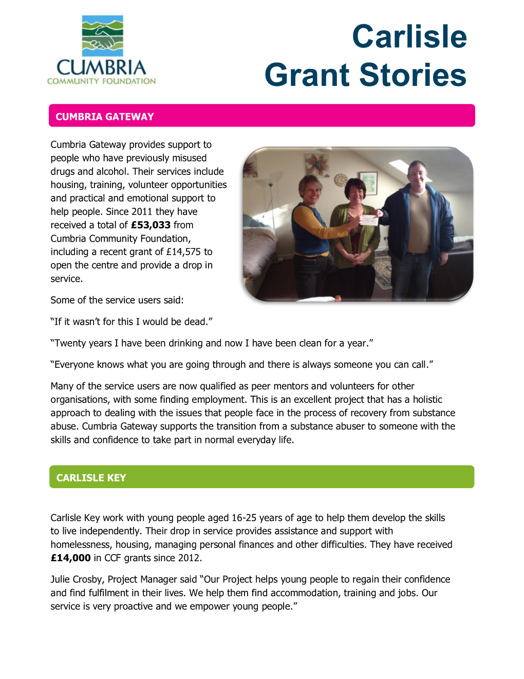 Carlisle Grant Stories