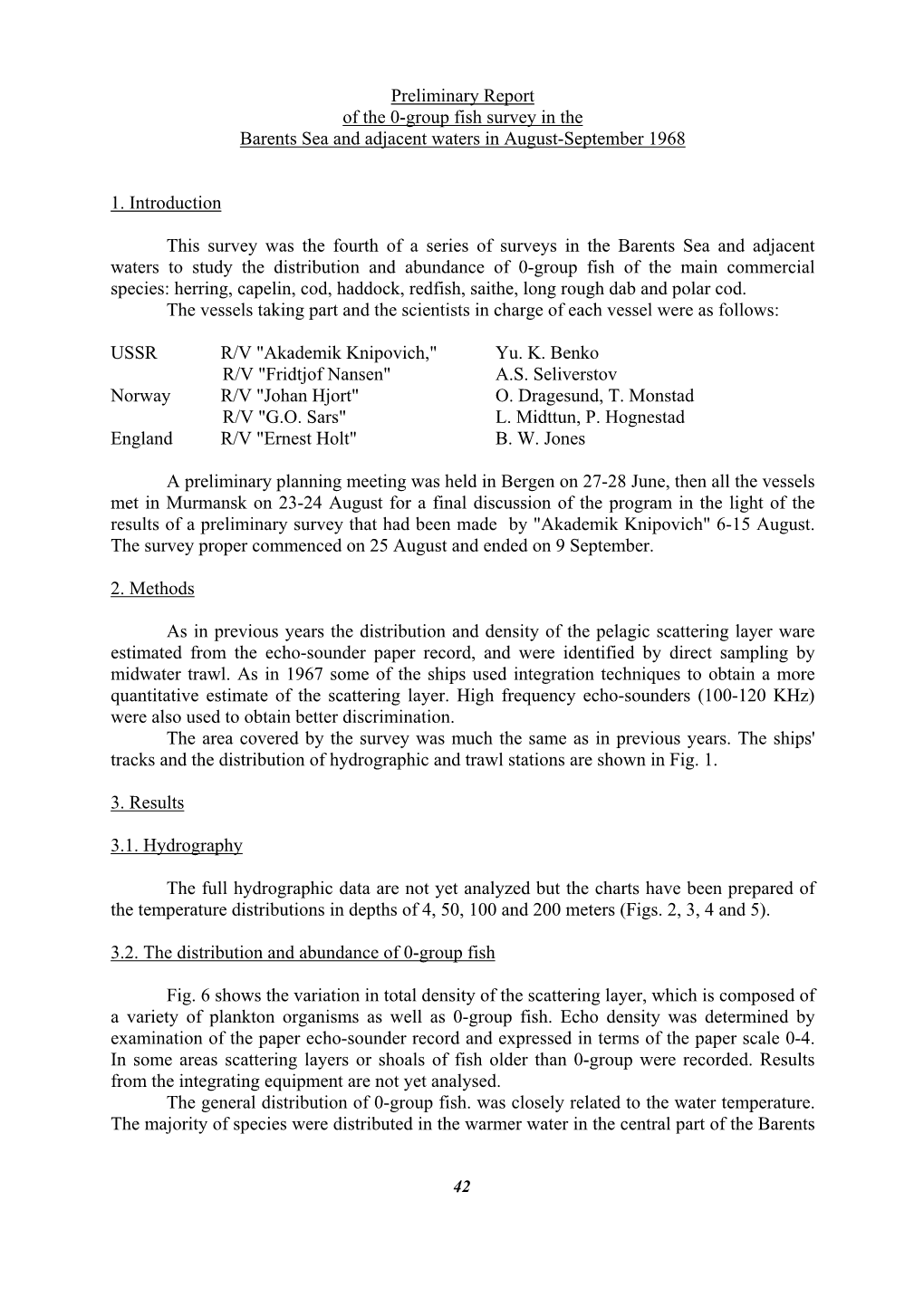 IMR/PINRO 2/2004 Proceedings International 0-Group Fish Survey