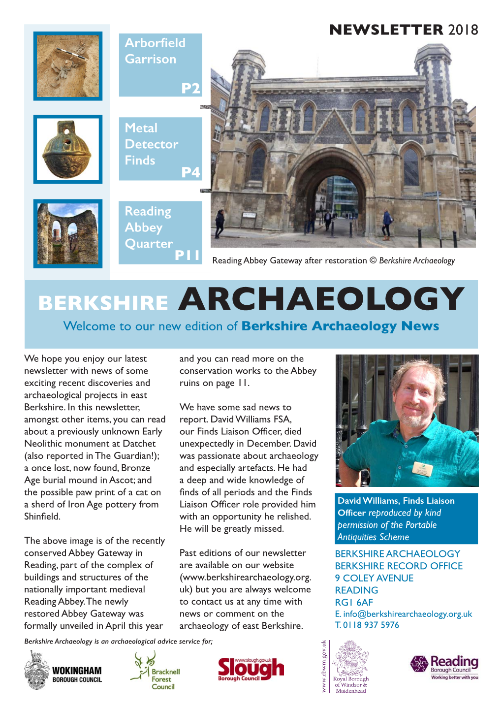 Berkshire Archaeology Newsletter 2018