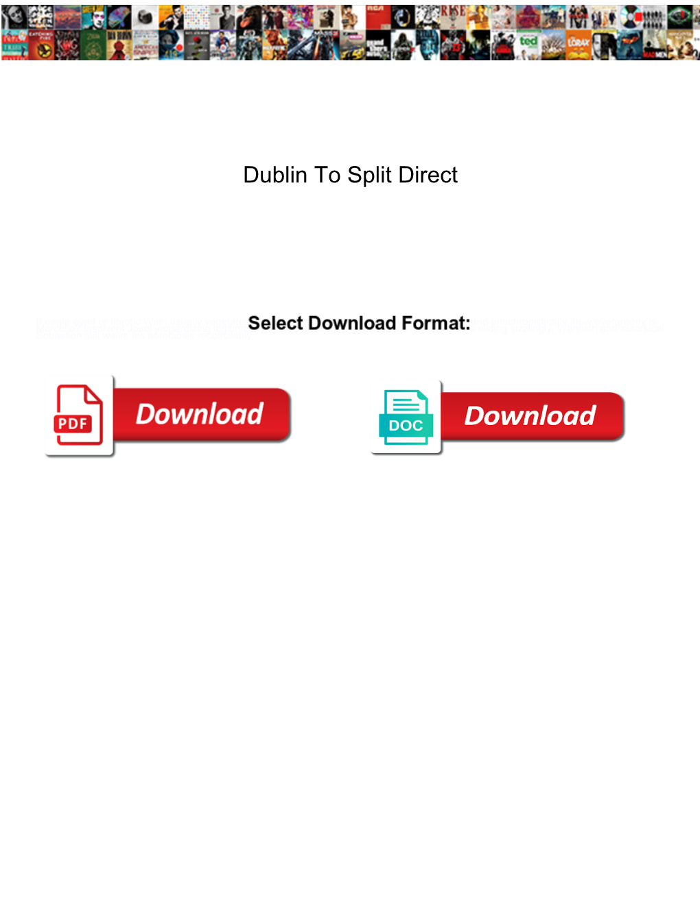Dublin to Split Direct