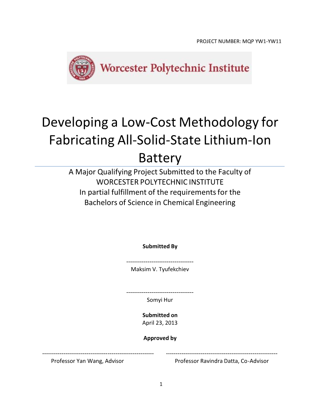 Developing a Low-Cost Methodology for Fabricating All-Solid-State Lithium-Ion Battery