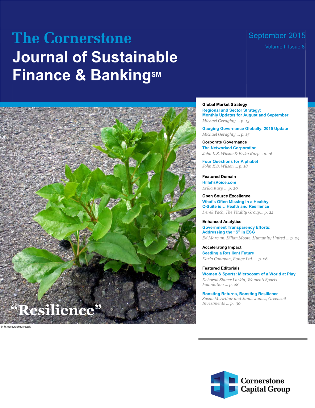 Journal of Sustainable Finance & Bankingsm