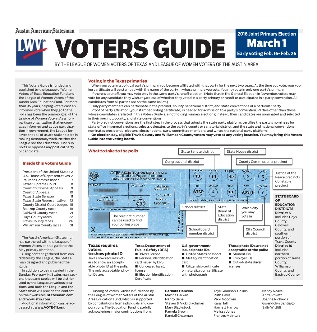 GUIDE Early Voting Feb