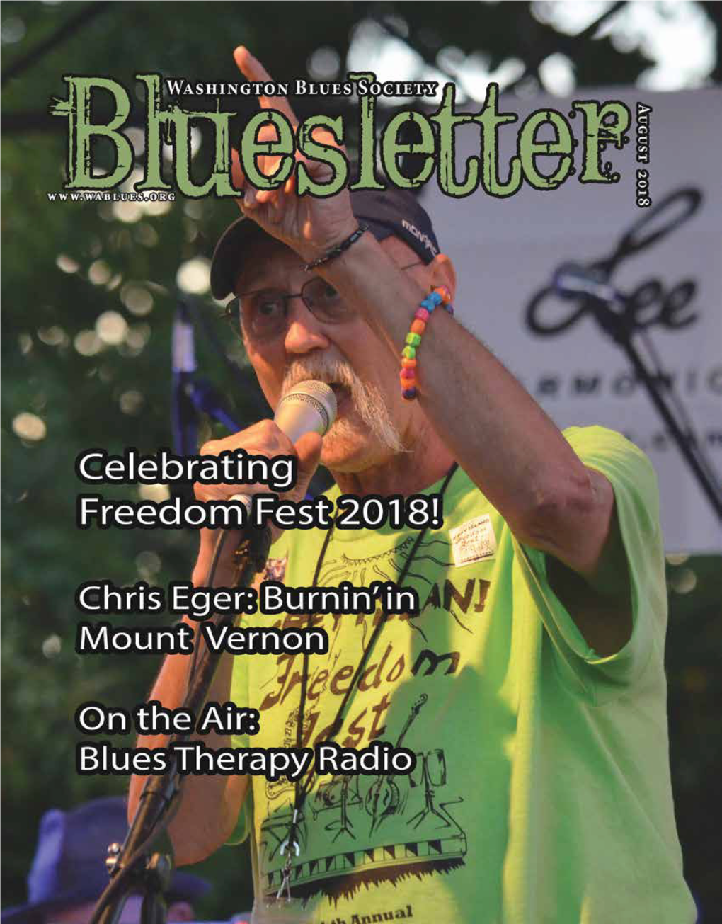 August 2018 BLUESLETTER Washington Blues Society in This Issue