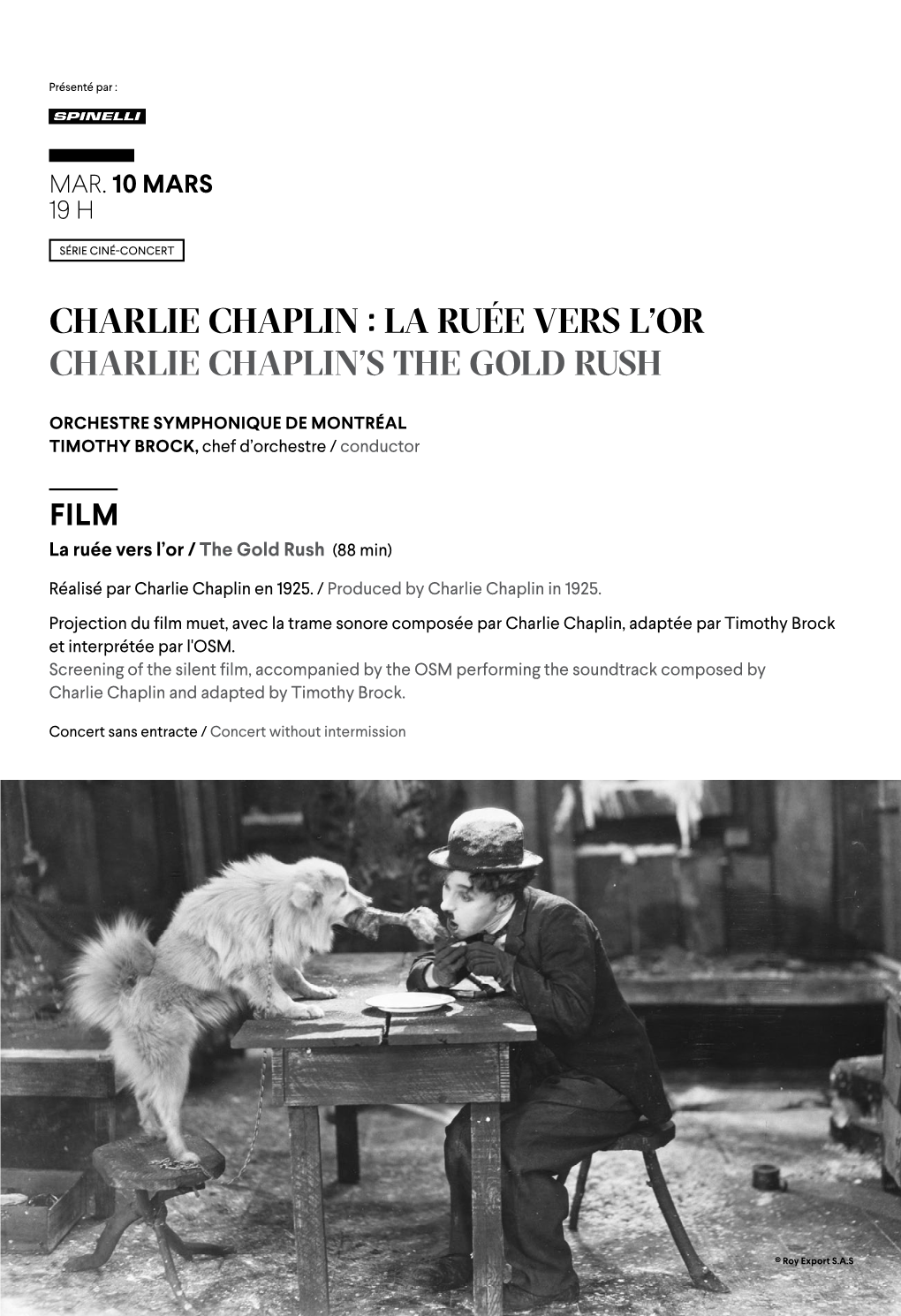Charlie Chaplin : La Ruée Vers L’Or Charlie Chaplin’S the Gold Rush