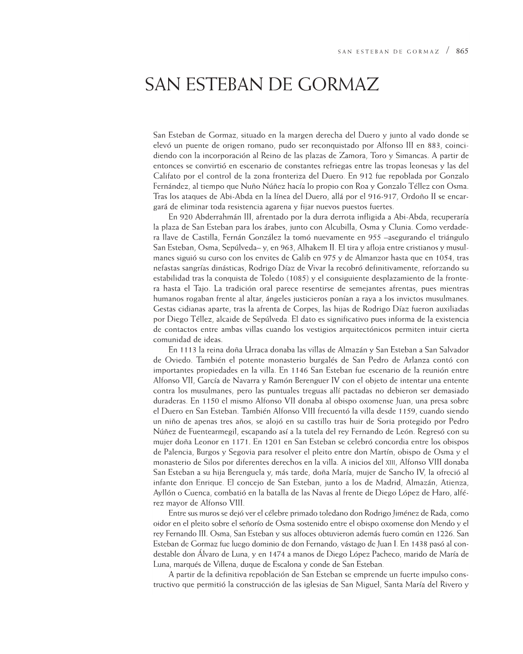 San Esteban De Gormaz / 865