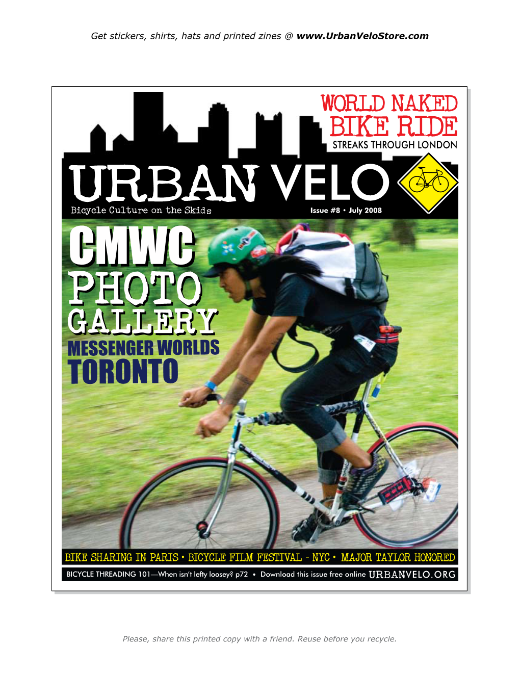 Download This Issue Free Online URBANURBANVELO.ORGVELO.ORG1