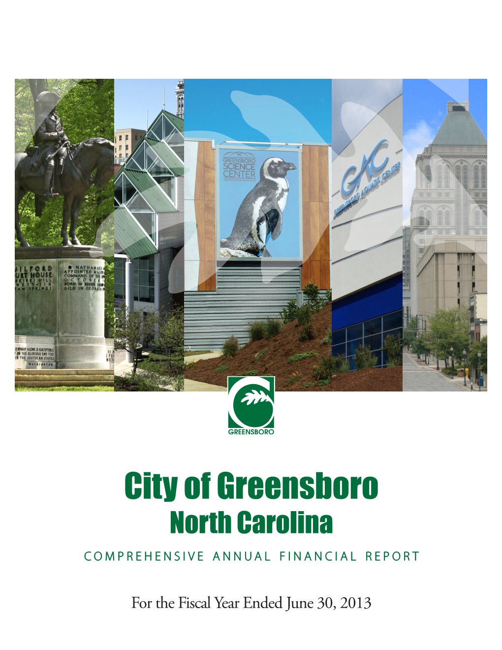 City of Greensboro North Carolina Comprehensive a N N U a L F I N a N C I a L R E P O R T