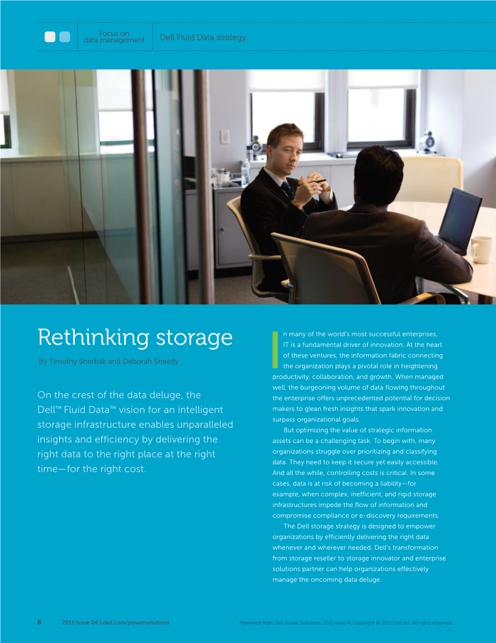 Rethinking Storage IT Is a Fundamental Driver of Innovation
