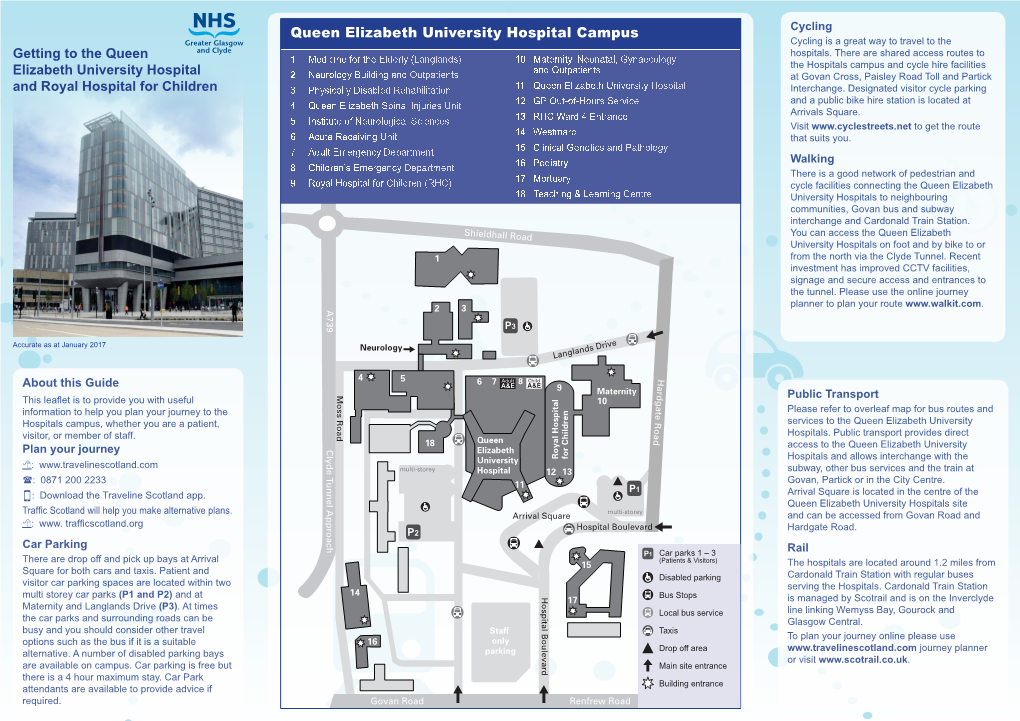 Queen Elizabeth University Hospital Campus Cycling Cycling Is a Great Way to Travel to the Hospitals