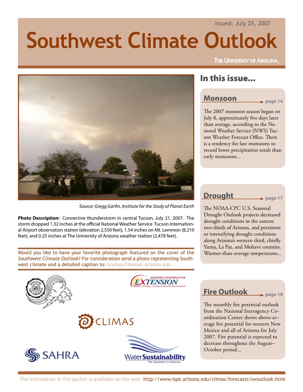 Southwest Climate Outlook