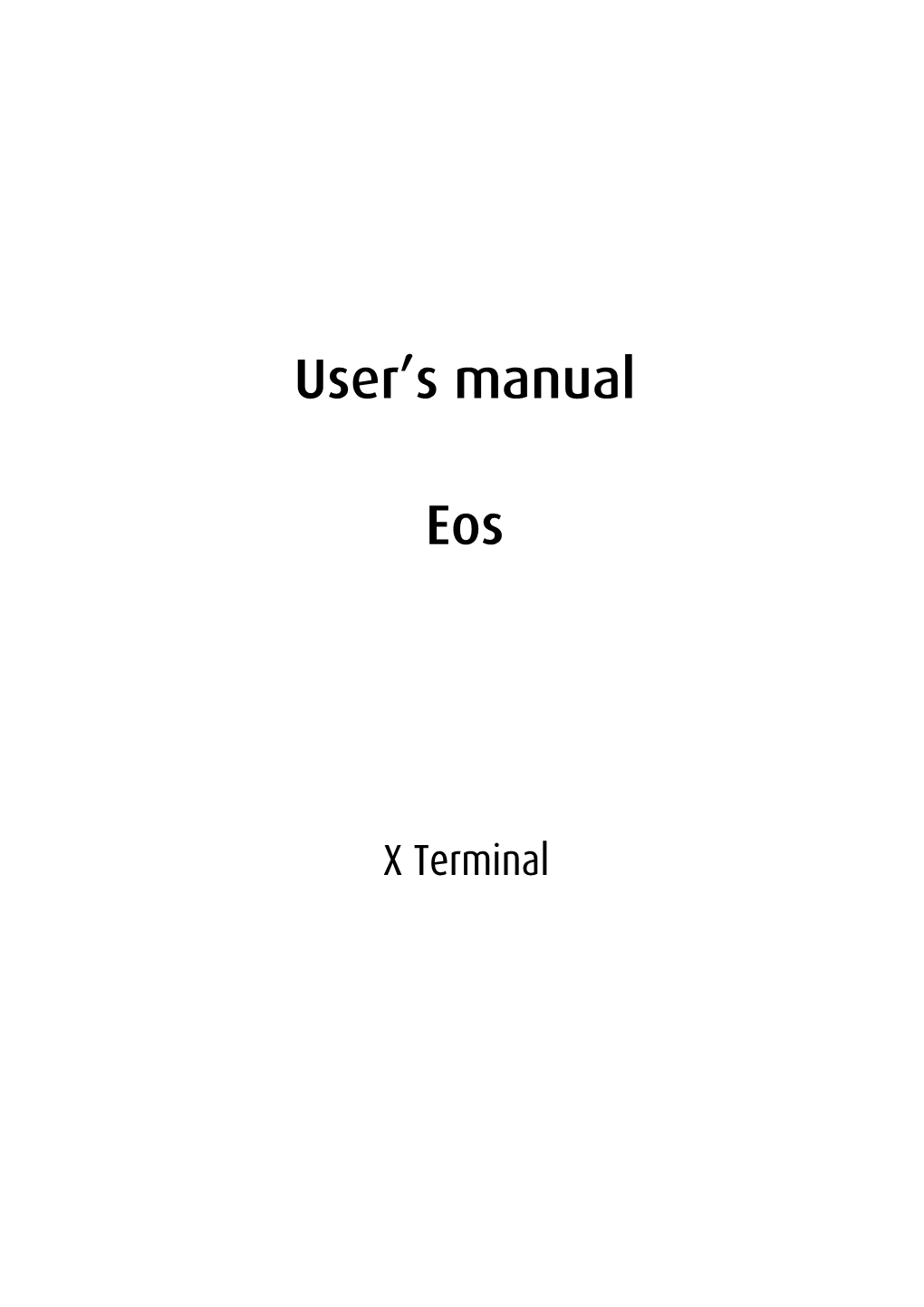 User's Manual – Revision 12 – February-2005 ______Ii