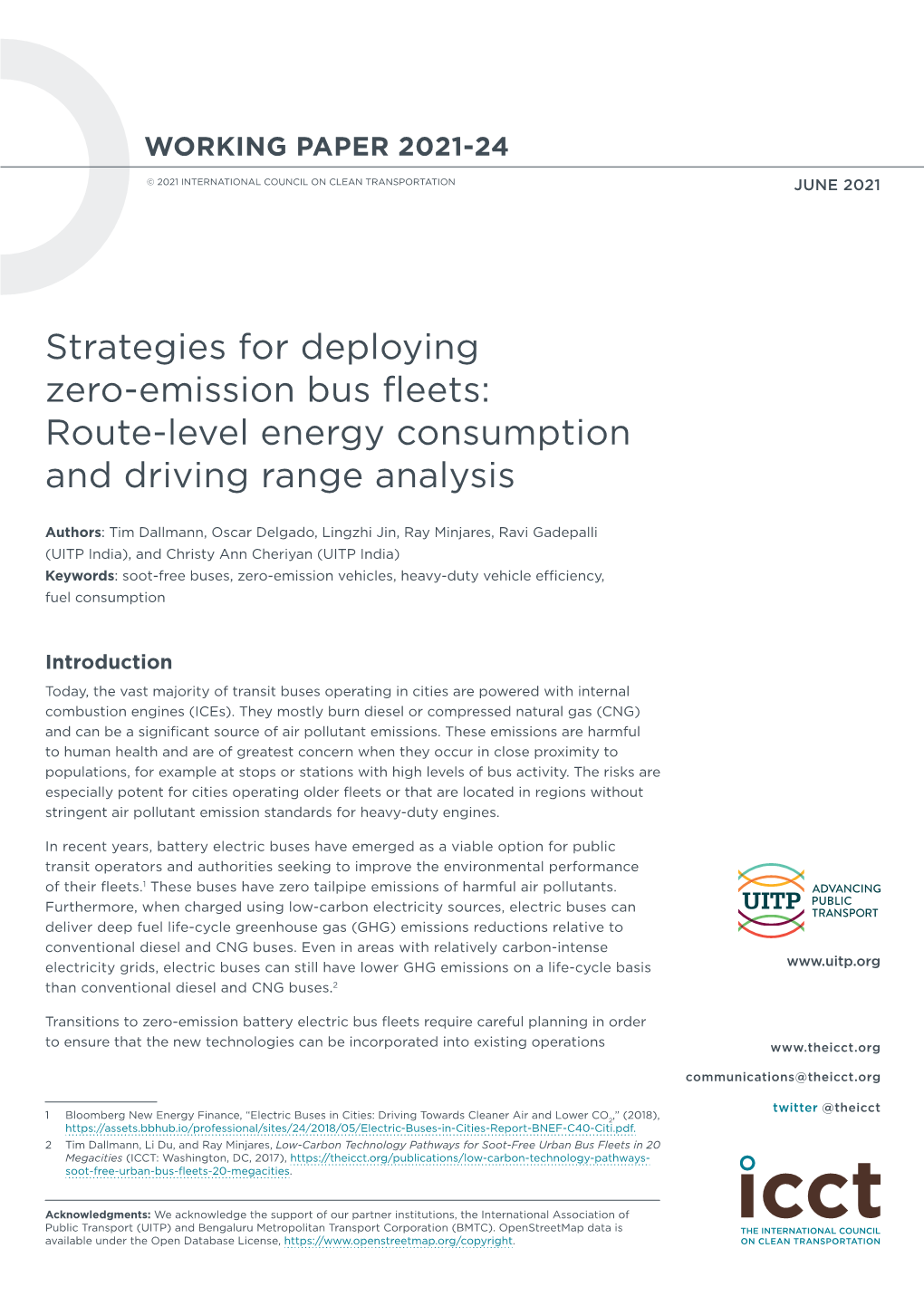 Strategies for Deploying Zero-Emission Bus Fleets: Route-Level Energy Consumption and Driving Range Analysis