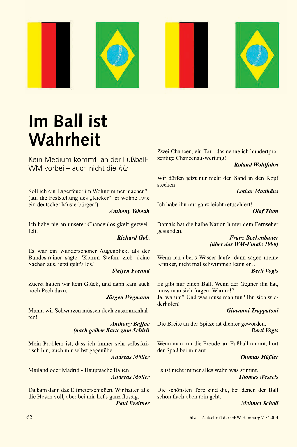 Im Ball Ist Wahrheit