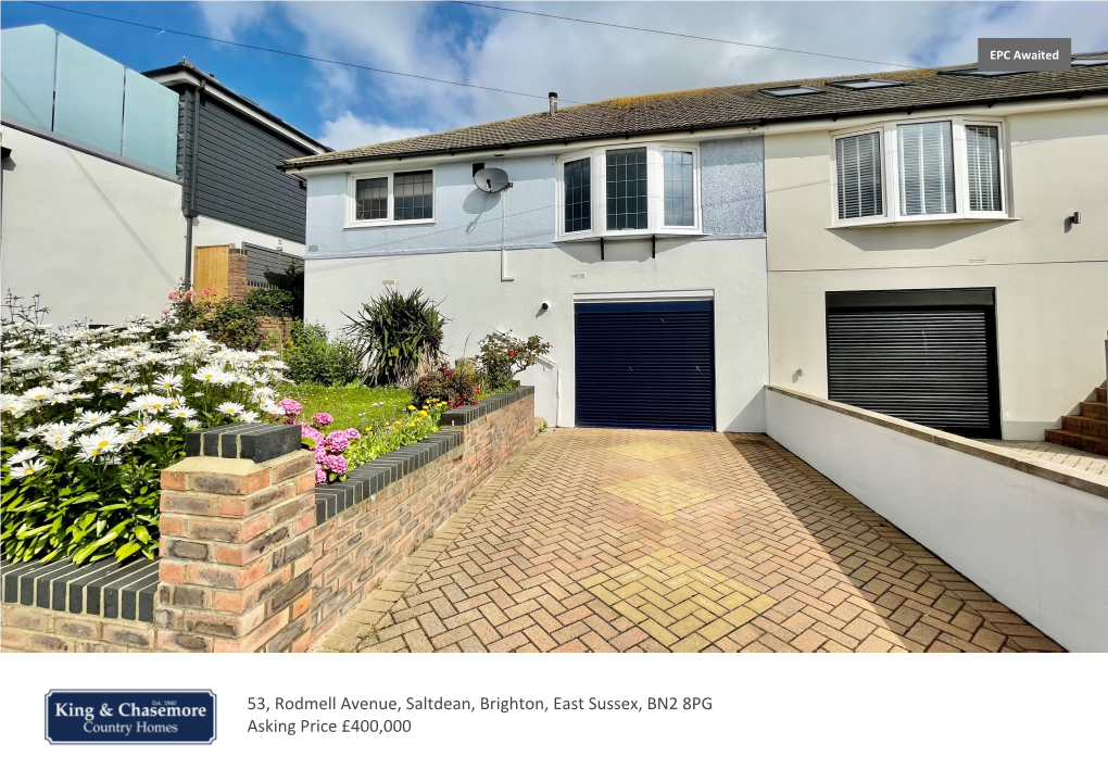 53, Rodmell Avenue, Saltdean, Brighton, East Sussex, BN2 8PG Asking Price £400,000