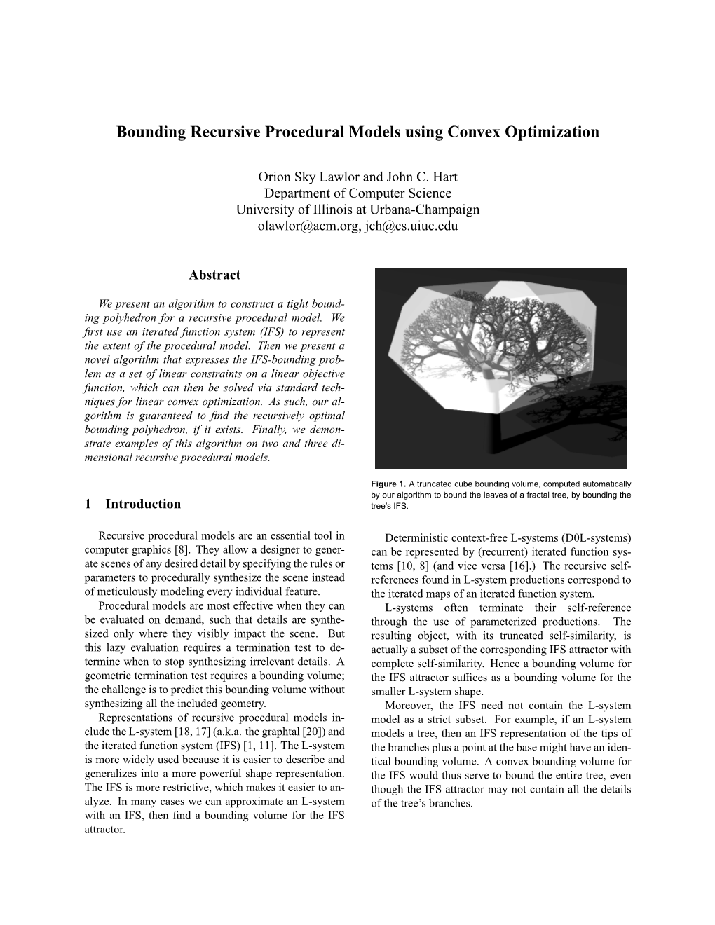 Bounding Recursive Procedural Models Using Convex Optimization