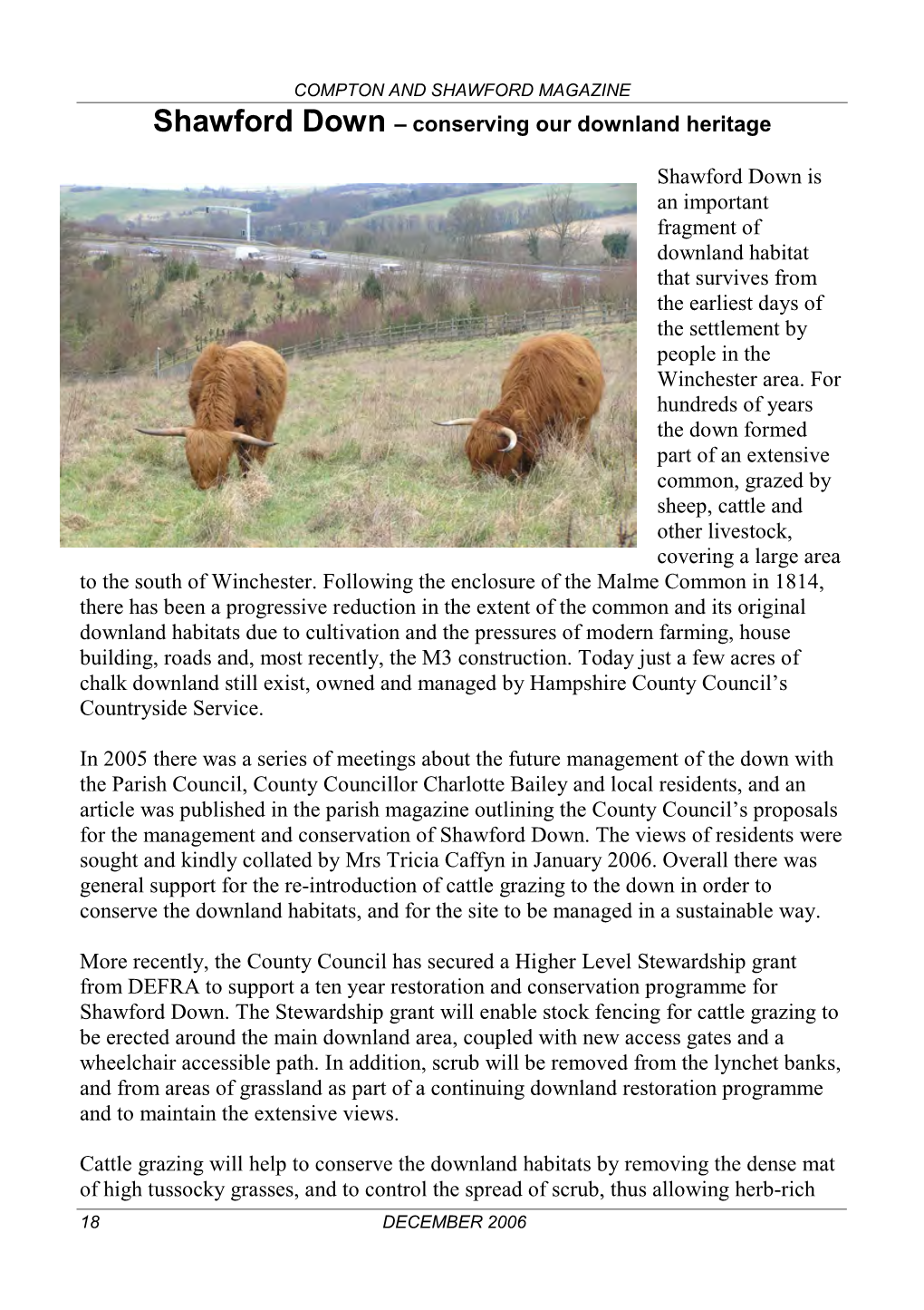 Shawford Down – Conserving Our Downland Heritage