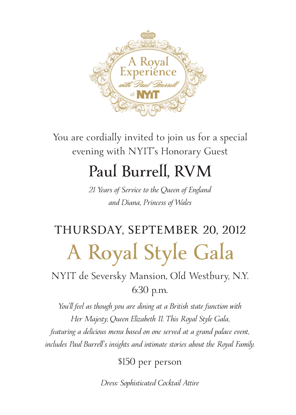 A Royal Style Gala NYIT De Seversky Mansion, Old Westbury, N.Y