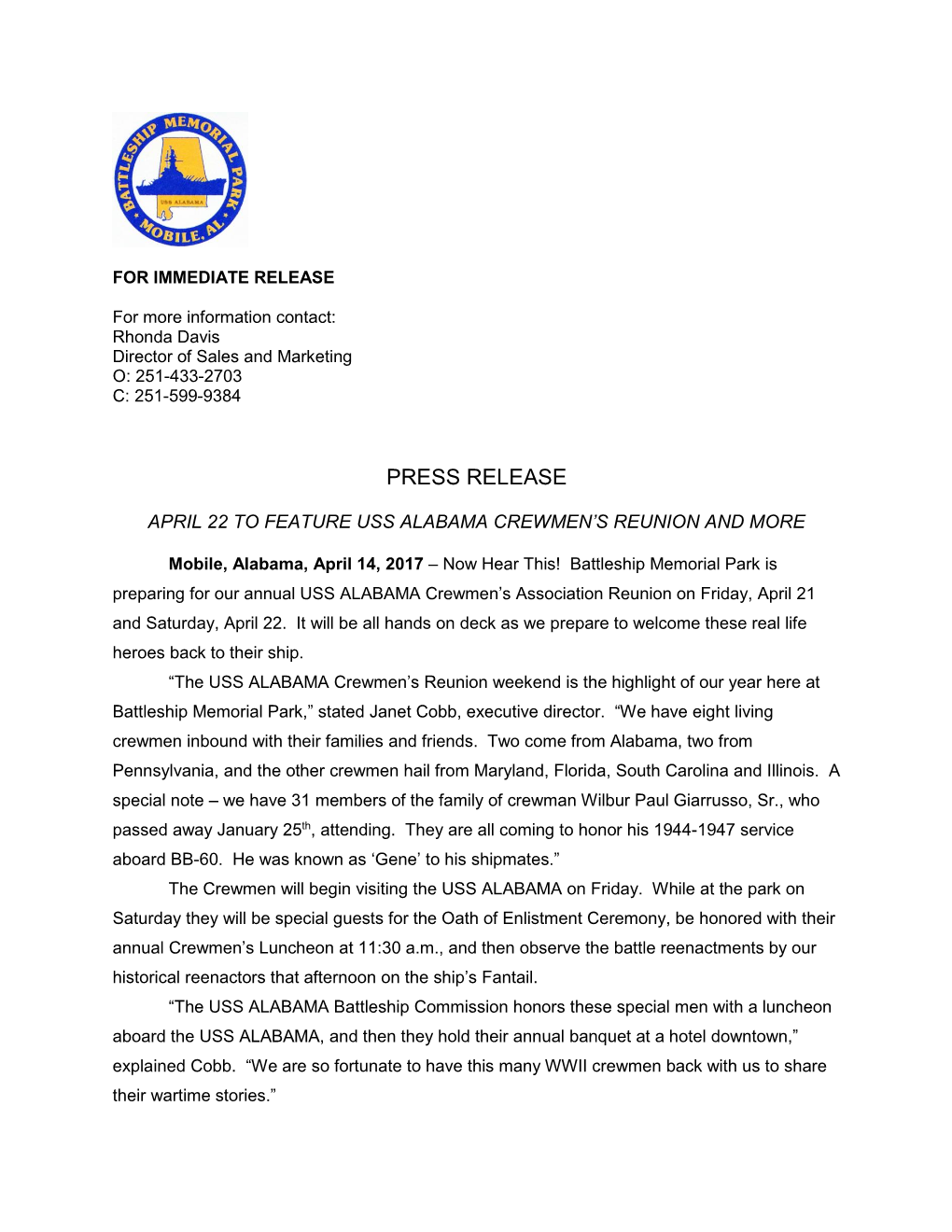 Press Release