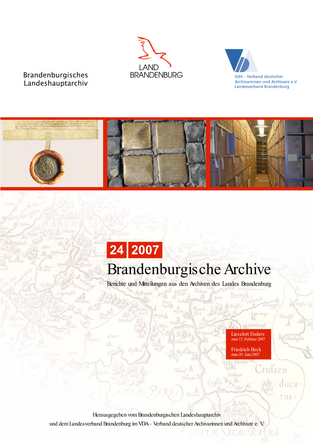 Brandenburgische Archive Berichte Und Mitteilungen Aus Den Archiven Des Landes Brandenburg