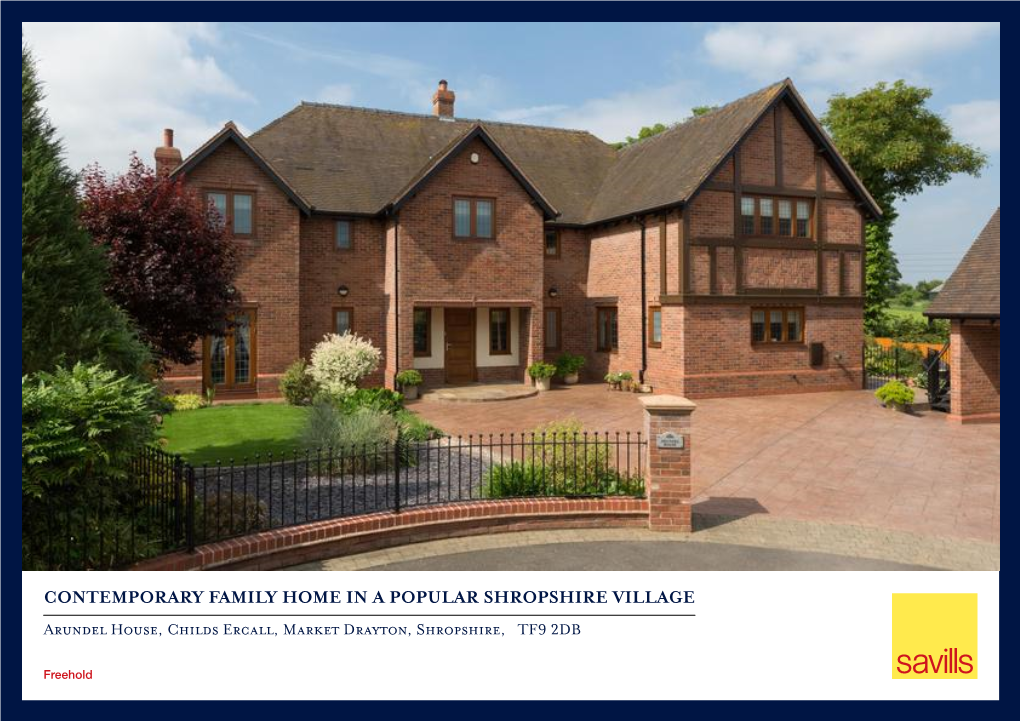 Arundel House, Childs Ercall, Market Drayton, Shropshire, TF9 2DB