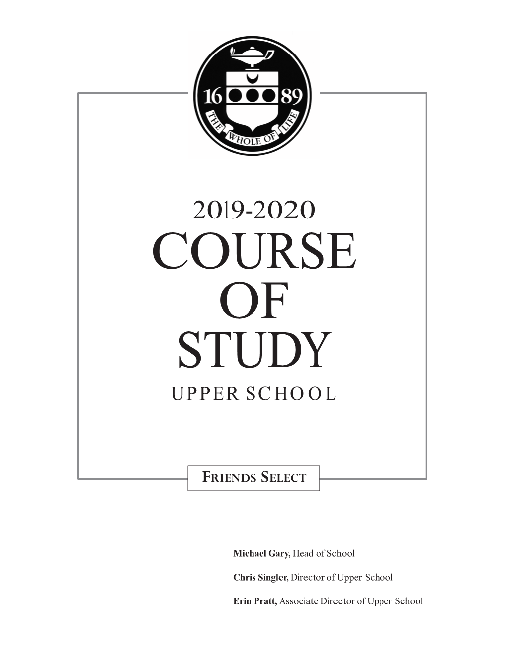2019-2020 Course of Study