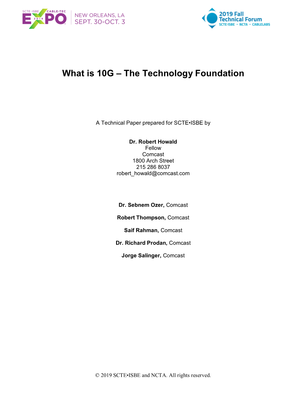 What Is 10G – the Technology Foundation