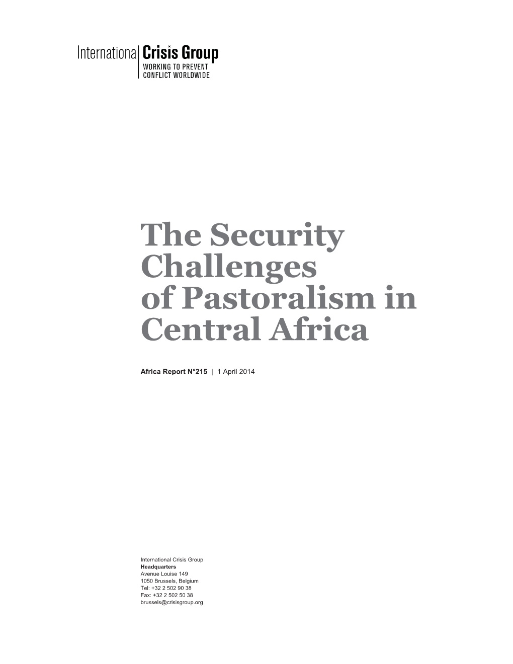 The Security Challenges of Pastoralism in Central Africa