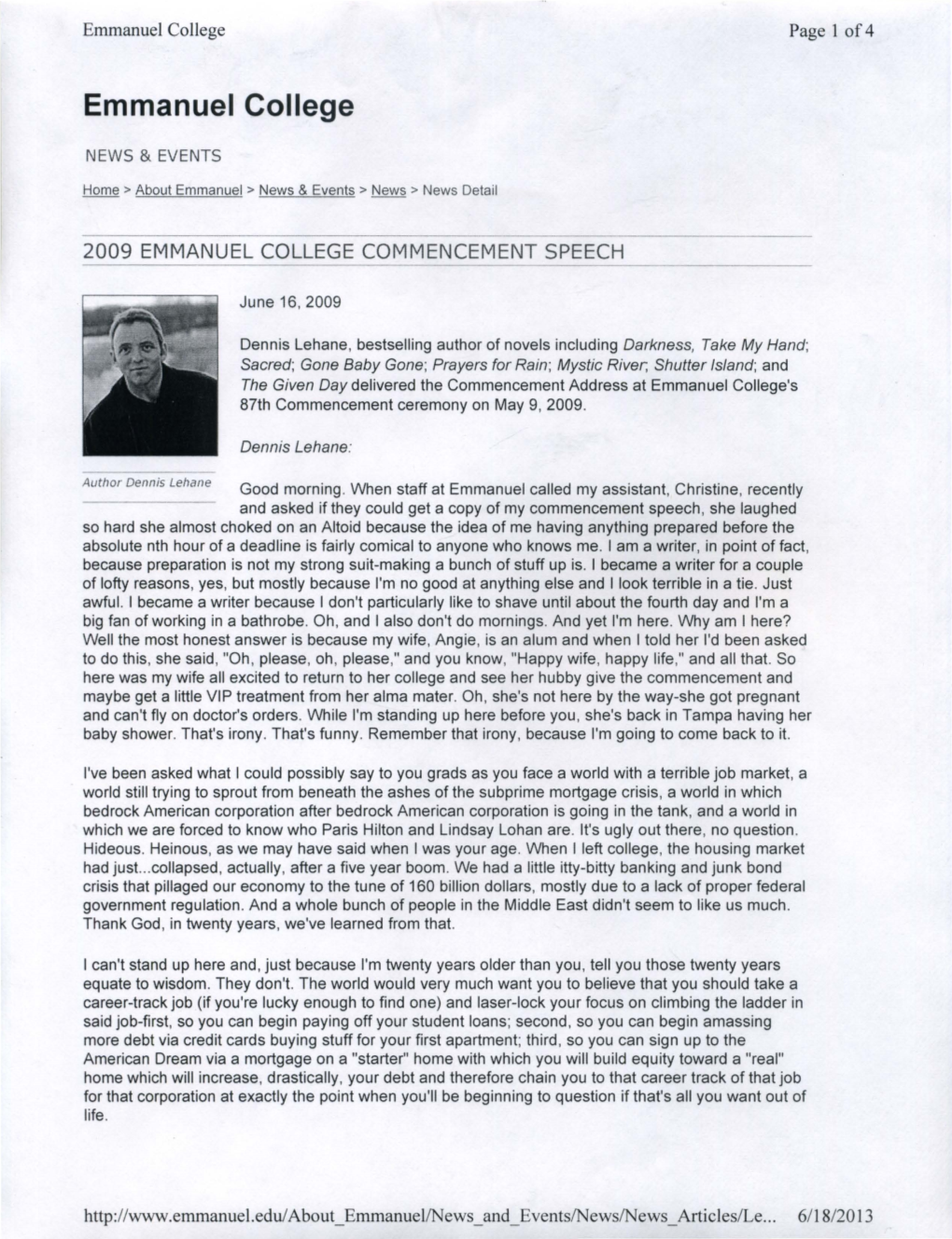 Commencement Speech 2009O.Pdf