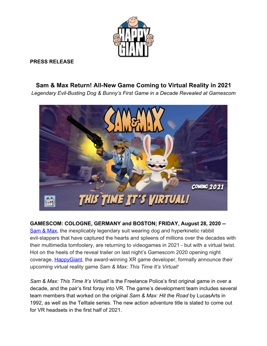 Sam & Max Return!