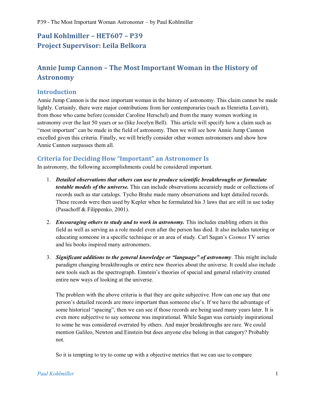 Annie Jump Cannon – the Most Important Woman in the History of Astronomy