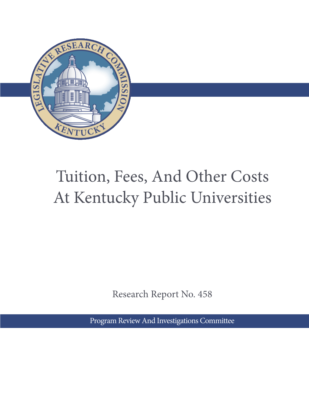Tuition, Fees, and Other Costs at Kentucky Public Universities